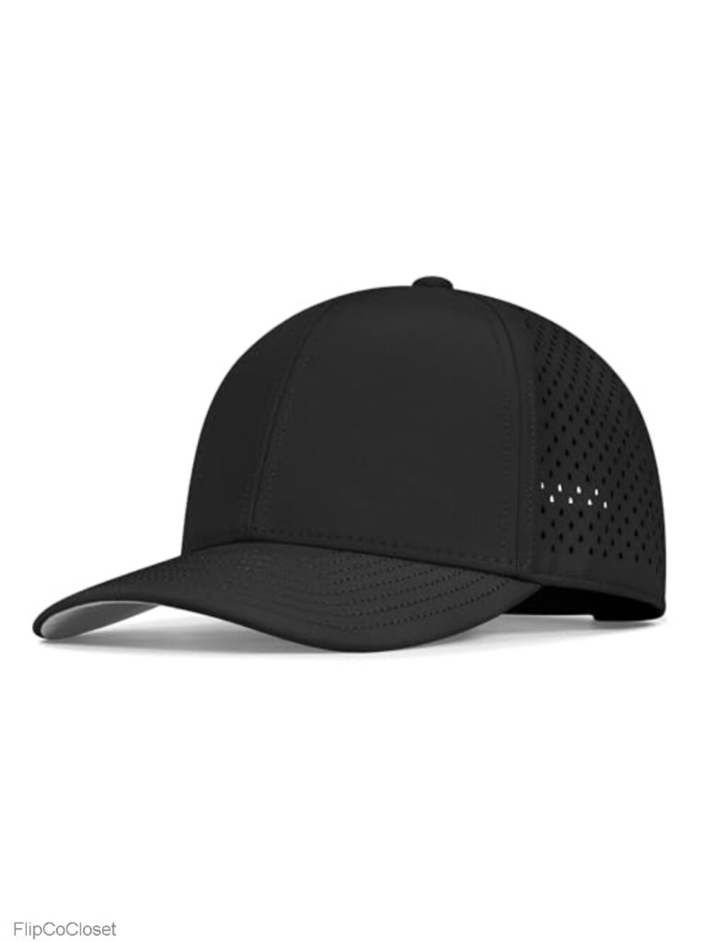 Performance Snapback Hat 6 Panel Baseball Cap Golf Running Workout